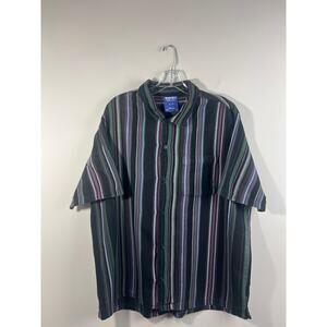 Without Walls Shirt Without Walls
Button Down Short Sleeve Striped Shirt Size XL